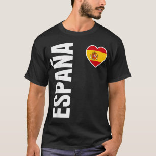 Spain Flag Heart Pride Espaa T-Shirt