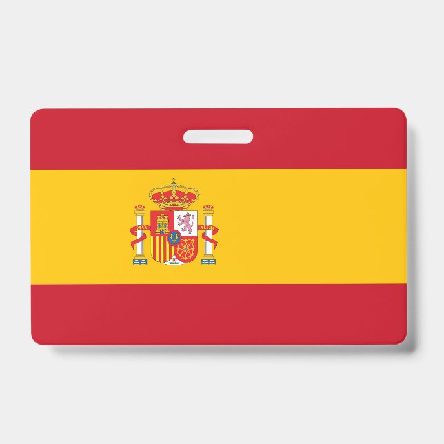 Spain flag ID badge (Front)