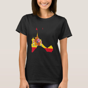 Spain flag in Formentera outline Formentera T-Shirt