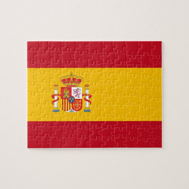Spain flag jigsaw puzzle (Horizontal)