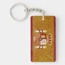 Spain Flag Key Chain Souvenir
