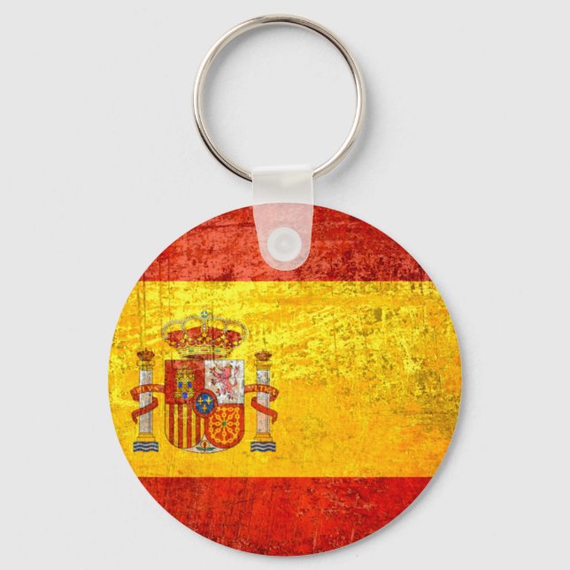 Spain flag key ring (Front)