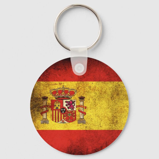 Spain Flag Key Ring (Front)