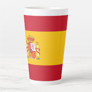 Spain flag latte mug