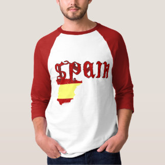 Spain Flag Map T-Shirt
