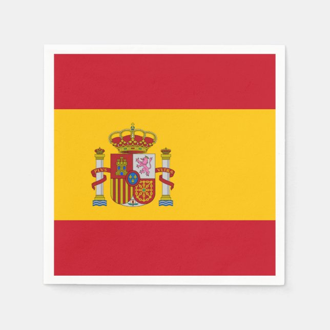 Spain Flag Napkin (Front)