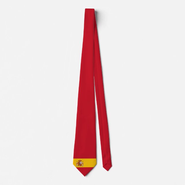 Spain flag Neck Tie (Front)