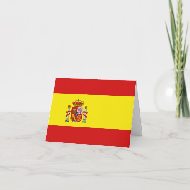 Spain Flag Notecard (Front)