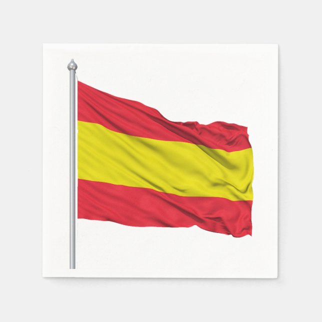 Spain Flag Paper Napkins (Front)