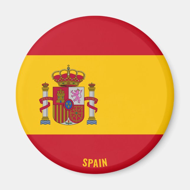 Spain Flag Patriotic Magnet (Front)