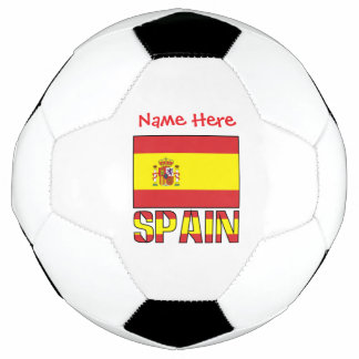Spain Flag Personalised  Football