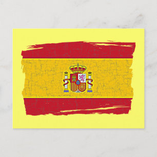 SPAIN FLAG Postcard