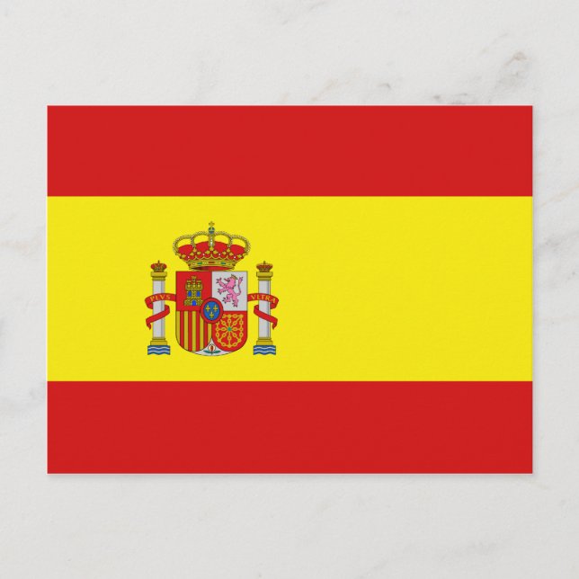 Spain Flag Postcard (Front)