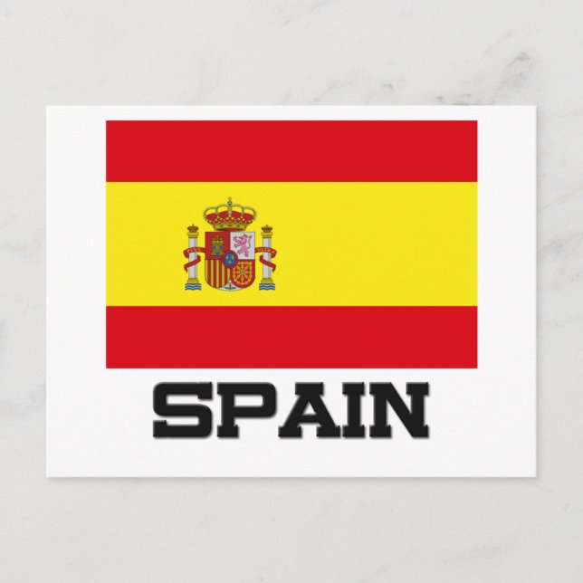 Spain Flag Postcard (Front)