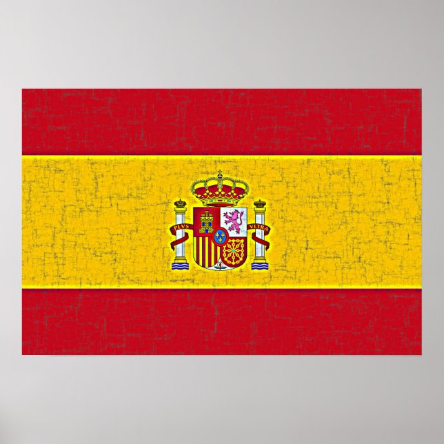 SPAIN FLAG Poster (Front)