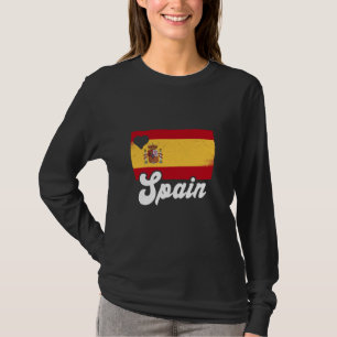 Spain Flag Pride Heart España Proud Spanish Roots T-Shirt