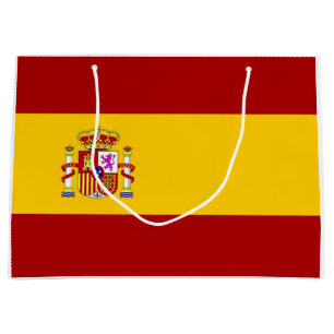 Spain flag quality large gift bag