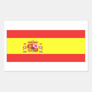 Spain Flag Rectangular Sticker