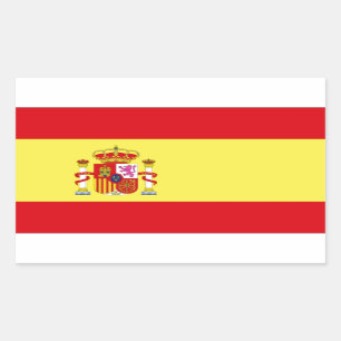 Spain Flag Rectangular Sticker