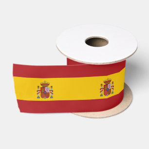 Spain Flag Satin Ribbon