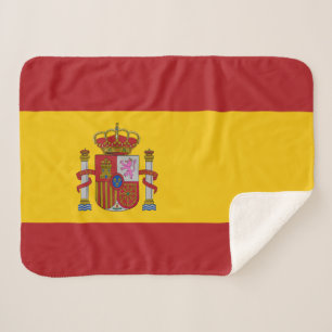 Spain Flag Sherpa Blanket