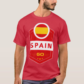 SPAIN FLAG SHIELD T-Shirt