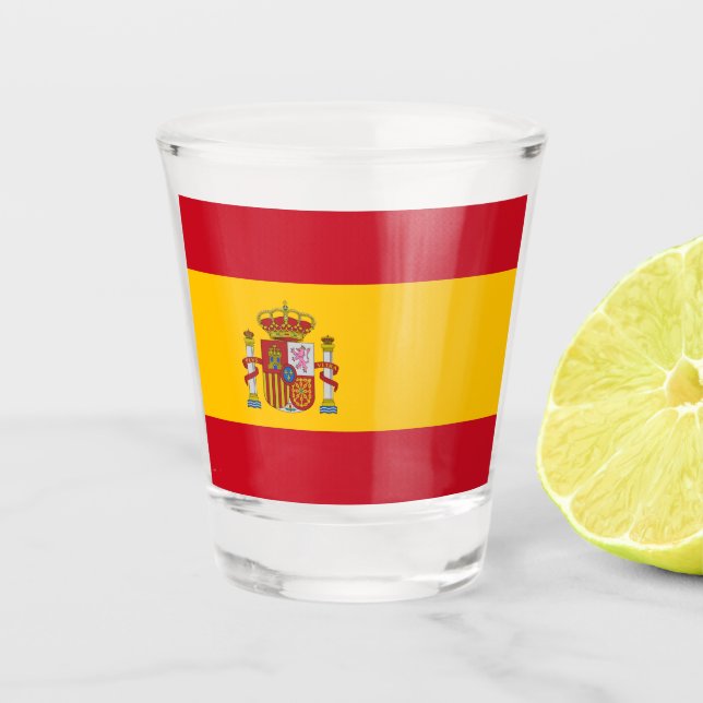 Spain Flag Shot Glass (Front)