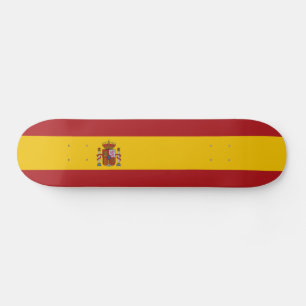 Spain Flag Skateboard