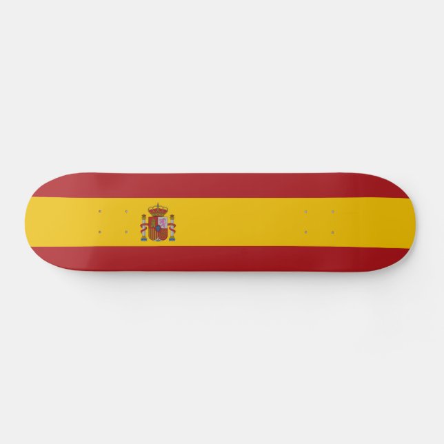 Spain Flag Skateboard (Horz)