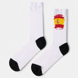 Spain flag socks