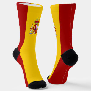 Spain flag socks