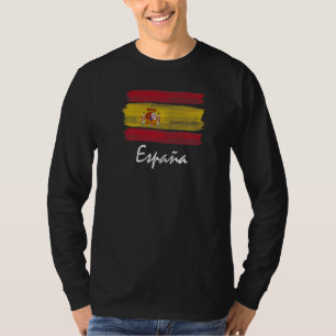 Spain Flag Spain Pride Spain Travel Vacation Spani T-Shirt