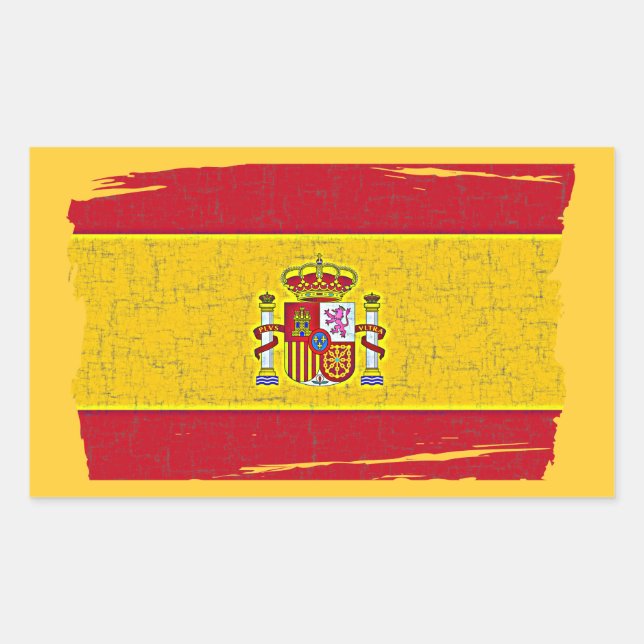 SPAIN FLAG Sticker (Front)