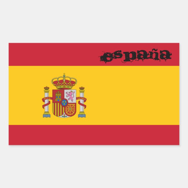 Spain Flag Sticker (Front)