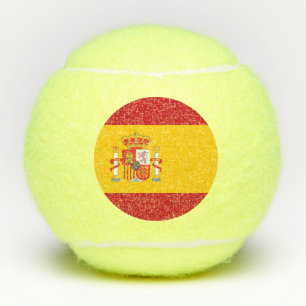 Spain flag tennis balls