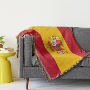 Spain flag throw blanket