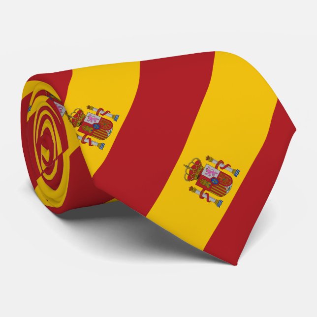 Spain Flag Tie (Rolled)