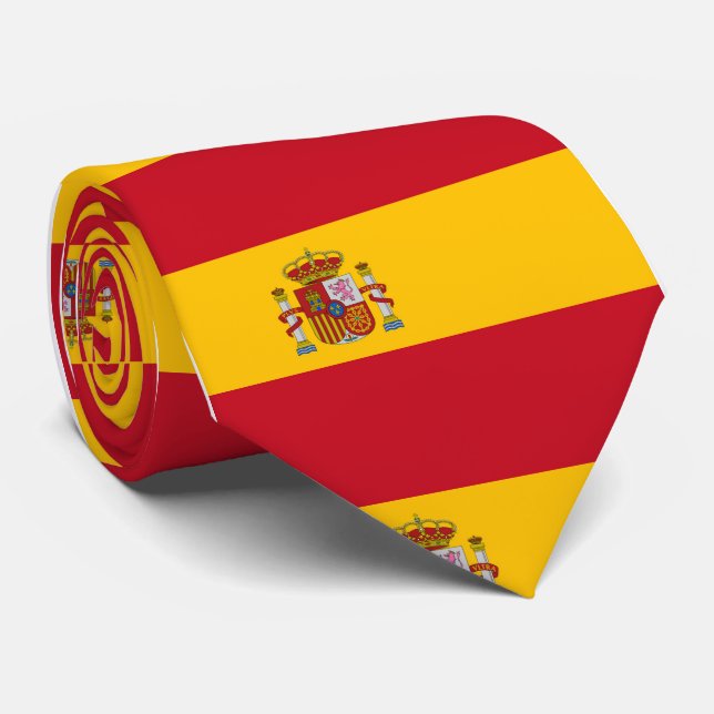 Spain Flag Tie (Rolled)