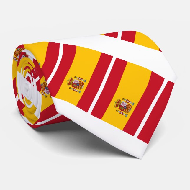 Spain Flag Tie (Rolled)