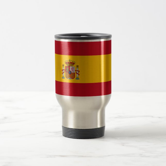 Spain Flag Travel Mug (Center)