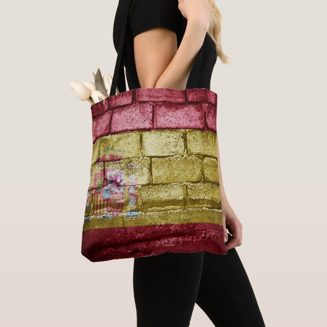 Spain flag wall tote bag (Close Up)