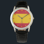 Spain Flag Watch<br><div class="desc">Watch contains Spain flag,  the "Spain" text and the Watch style can be modified to fit your needs. if you need help for a customisation feel free to contact me.</div>