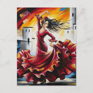 Spain Flamenco Dancer Postcard