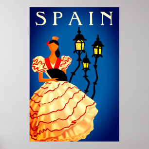 Spain Flamenco Dancer Poster