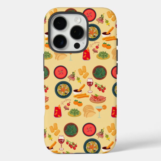  Spain Food Case-Mate iPhone Case (Back)
