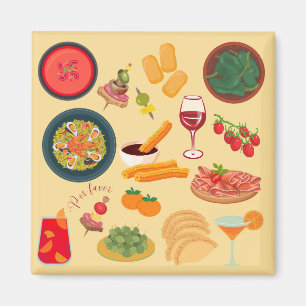  Spain Food Magnet