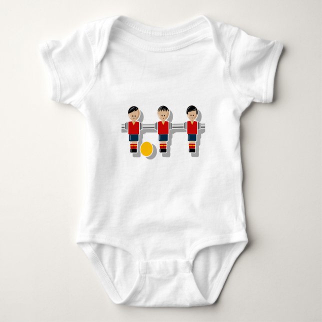 Spain foosball baby bodysuit (Front)