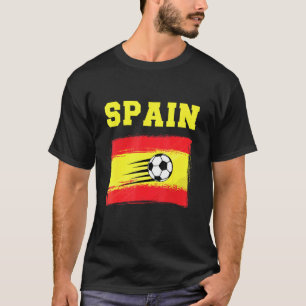 Spain Football Soccer Spanish Flag Design For Men T-Shirt