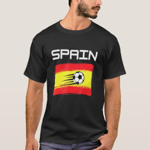 Spain Football Soccer Spanish Flag Design For Men  T-Shirt