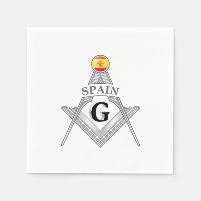 Spain freemasonry sign napkin (Front)
